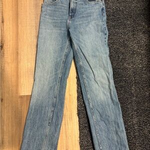 Zara Light Blue Straight Leg Jeans